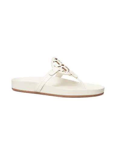 Tory Burch Women's Miller Cloud Leather Thong Sandals - New | Thumbnail 2 Tory Burch Women's Miller Cloud Leather Thong Sandals - New | Thumbnail 2