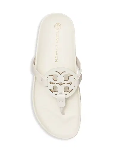 Tory Burch Women's Miller Cloud Leather Thong Sandals - New | Thumbnail 4 Tory Burch Women's Miller Cloud Leather Thong Sandals - New | Thumbnail 4