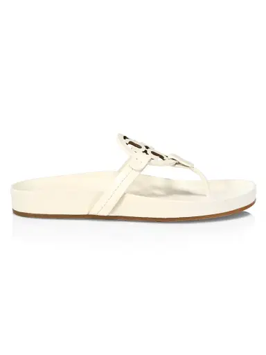 Tory Burch Women's Miller Cloud Leather Thong Sandals - New | Thumbnail 1 Tory Burch Women's Miller Cloud Leather Thong Sandals - New | Thumbnail 1