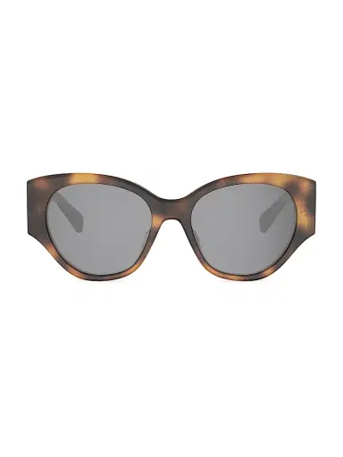 CELINE Women's Maxi Triomphe 55MM Butterfly Sunglasses - Blonde Havana Smoke | Thumbnail 2 CELINE Women's Maxi Triomphe 55MM Butterfly Sunglasses - Blonde Havana Smoke | Thumbnail 2