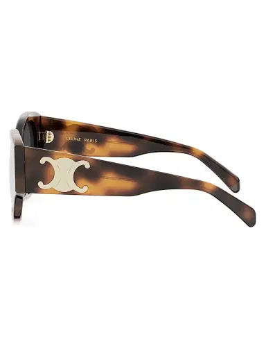 CELINE Women's Maxi Triomphe 55MM Butterfly Sunglasses - Blonde Havana Smoke | Thumbnail 3 CELINE Women's Maxi Triomphe 55MM Butterfly Sunglasses - Blonde Havana Smoke | Thumbnail 3