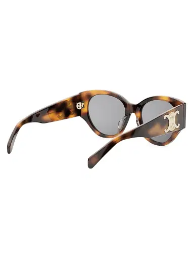 CELINE Women's Maxi Triomphe 55MM Butterfly Sunglasses - Blonde Havana Smoke | Thumbnail 6 CELINE Women's Maxi Triomphe 55MM Butterfly Sunglasses - Blonde Havana Smoke | Thumbnail 6