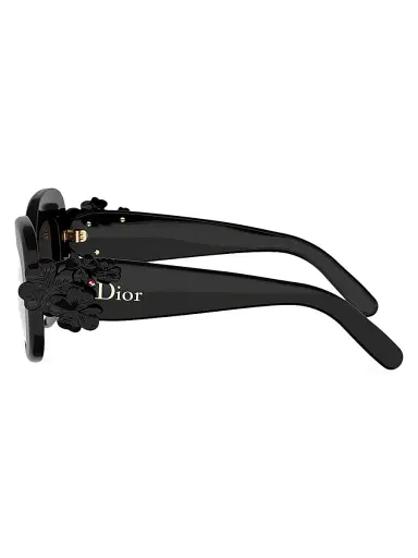 Dior Women's Clover S3I 51MM Butterfly Sunglasses - Shiny Black Gradient Smoke | Thumbnail 3 Dior Women's Clover S3I 51MM Butterfly Sunglasses - Shiny Black Gradient Smoke | Thumbnail 3