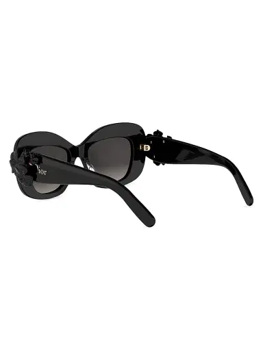 Dior Women's Clover S3I 51MM Butterfly Sunglasses - Shiny Black Gradient Smoke | Thumbnail 4 Dior Women's Clover S3I 51MM Butterfly Sunglasses - Shiny Black Gradient Smoke | Thumbnail 4