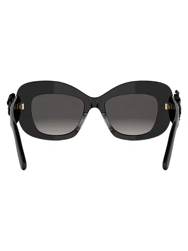 Dior Women's Clover S3I 51MM Butterfly Sunglasses - Shiny Black Gradient Smoke | Thumbnail 5 Dior Women's Clover S3I 51MM Butterfly Sunglasses - Shiny Black Gradient Smoke | Thumbnail 5