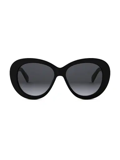 CELINE Women's Triomphe 55MM Butterfly Sunglasses - Shiny Black Smoke | Thumbnail 2 CELINE Women's Triomphe 55MM Butterfly Sunglasses - Shiny Black Smoke | Thumbnail 2