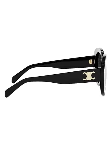 CELINE Women's Triomphe 55MM Butterfly Sunglasses - Shiny Black Smoke | Thumbnail 7 CELINE Women's Triomphe 55MM Butterfly Sunglasses - Shiny Black Smoke | Thumbnail 7