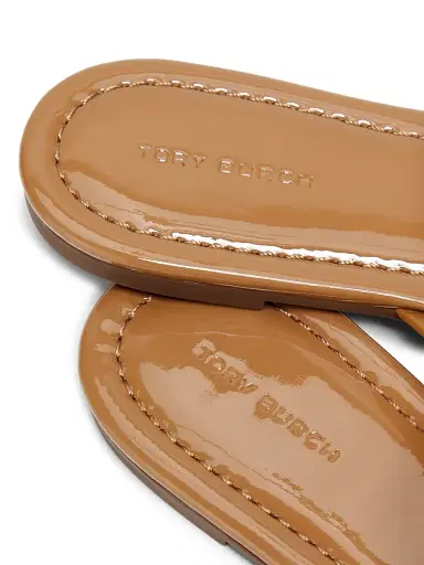 Tory Burch Women's Miller Patent Leather Thong Sandals - Tan | Thumbnail 5 Tory Burch Women's Miller Patent Leather Thong Sandals - Tan | Thumbnail 5