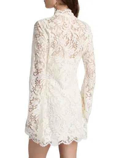 A.L.C. Women's Eden Botanical Lace Minidress - Ecru | Thumbnail 5 A.L.C. Women's Eden Botanical Lace Minidress - Ecru | Thumbnail 5