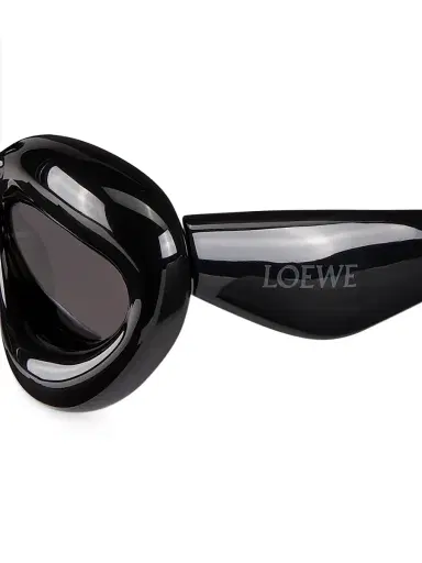 LOEWE Women's 55MM Cat-Eye Sunglasses - Shiny Black | Thumbnail 3 LOEWE Women's 55MM Cat-Eye Sunglasses - Shiny Black | Thumbnail 3