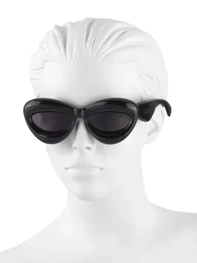 LOEWE Women's 55MM Cat-Eye Sunglasses - Shiny Black | Thumbnail 4 LOEWE Women's 55MM Cat-Eye Sunglasses - Shiny Black | Thumbnail 4