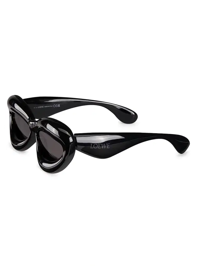 Women's 55MM Cat-Eye Sunglasses - Shiny Black Women's 55MM Cat-Eye Sunglasses - Shiny Black