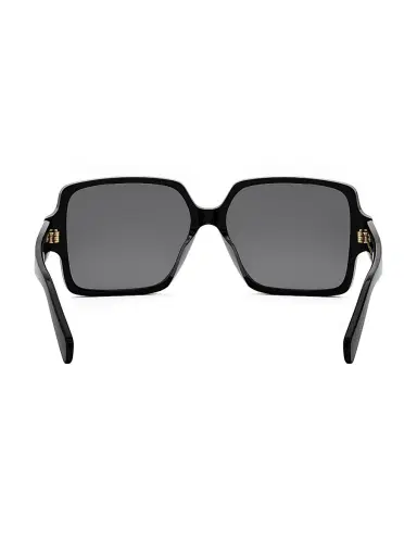 CELINE Women's Triomphe 60MM Square Sunglasses - Black Grey | Thumbnail 5 CELINE Women's Triomphe 60MM Square Sunglasses - Black Grey | Thumbnail 5