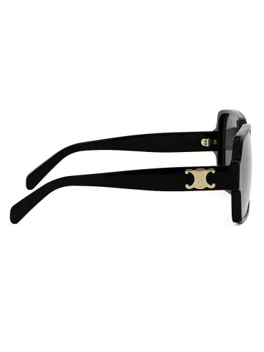 CELINE Women's Triomphe 60MM Square Sunglasses - Black Grey | Thumbnail 7 CELINE Women's Triomphe 60MM Square Sunglasses - Black Grey | Thumbnail 7