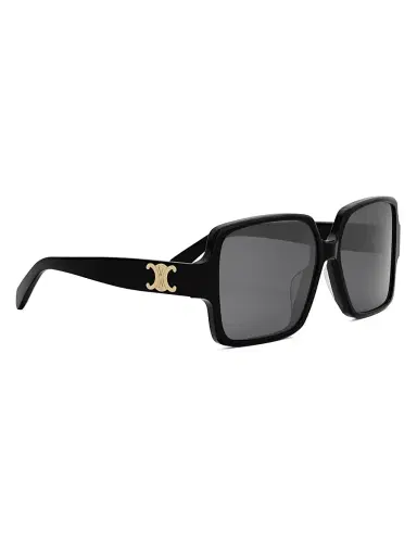CELINE Women's Triomphe 60MM Square Sunglasses - Black Grey | Thumbnail 8 CELINE Women's Triomphe 60MM Square Sunglasses - Black Grey | Thumbnail 8