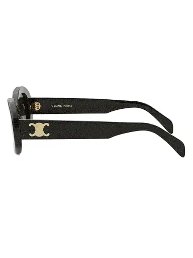 CELINE Women's Triomphe 52MM Oval Sunglasses - Black Crystal Grey | Thumbnail 3 CELINE Women's Triomphe 52MM Oval Sunglasses - Black Crystal Grey | Thumbnail 3