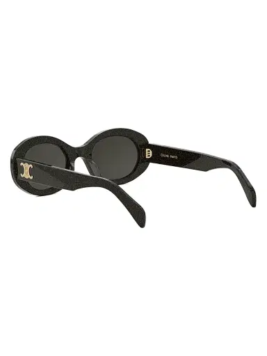 CELINE Women's Triomphe 52MM Oval Sunglasses - Black Crystal Grey | Thumbnail 4 CELINE Women's Triomphe 52MM Oval Sunglasses - Black Crystal Grey | Thumbnail 4