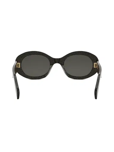 CELINE Women's Triomphe 52MM Oval Sunglasses - Black Crystal Grey | Thumbnail 5 CELINE Women's Triomphe 52MM Oval Sunglasses - Black Crystal Grey | Thumbnail 5