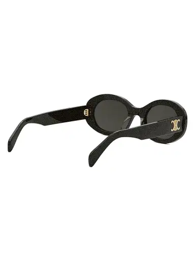 CELINE Women's Triomphe 52MM Oval Sunglasses - Black Crystal Grey | Thumbnail 6 CELINE Women's Triomphe 52MM Oval Sunglasses - Black Crystal Grey | Thumbnail 6