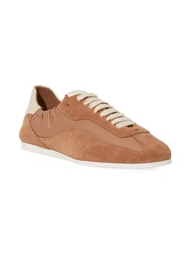 SIMKHAI Women's Georgie Suede & Leather Sneakers - Camel | Thumbnail 2 SIMKHAI Women's Georgie Suede & Leather Sneakers - Camel | Thumbnail 2