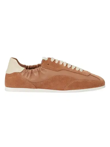 SIMKHAI Women's Georgie Suede & Leather Sneakers - Camel | Thumbnail 1 SIMKHAI Women's Georgie Suede & Leather Sneakers - Camel | Thumbnail 1