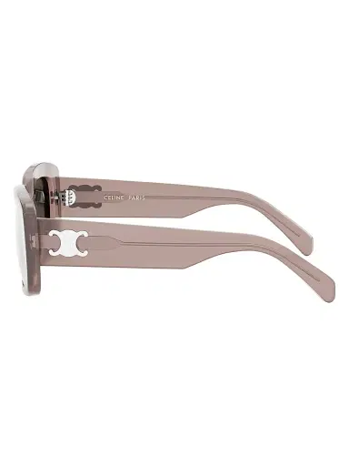 CELINE Women's Triomphe 55MM Rectangular Sunglasses - Transparent Taupe Gradient | Thumbnail 3 CELINE Women's Triomphe 55MM Rectangular Sunglasses - Transparent Taupe Gradient | Thumbnail 3