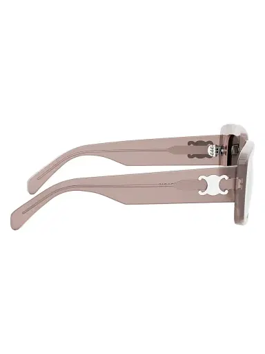 CELINE Women's Triomphe 55MM Rectangular Sunglasses - Transparent Taupe Gradient | Thumbnail 7 CELINE Women's Triomphe 55MM Rectangular Sunglasses - Transparent Taupe Gradient | Thumbnail 7