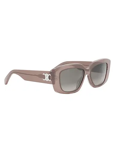 CELINE Women's Triomphe 55MM Rectangular Sunglasses - Transparent Taupe Gradient | Thumbnail 8 CELINE Women's Triomphe 55MM Rectangular Sunglasses - Transparent Taupe Gradient | Thumbnail 8