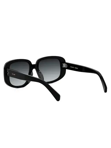 CELINE Women's Three Dots 55MM Geometric Sunglasses - Gradient Grey Black | Thumbnail 4 CELINE Women's Three Dots 55MM Geometric Sunglasses - Gradient Grey Black | Thumbnail 4