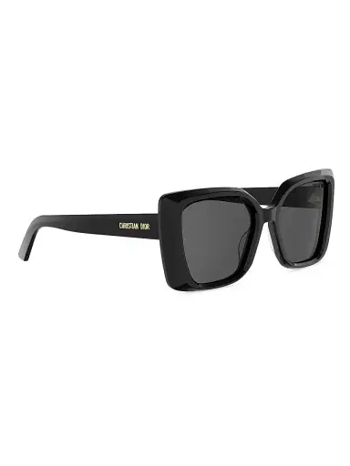 Dior Women's Midnight S5I 55MM Square Sunglasses - Shiny Black And Smoke | Thumbnail 8 Dior Women's Midnight S5I 55MM Square Sunglasses - Shiny Black And Smoke | Thumbnail 8