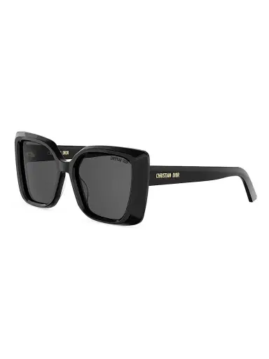 Dior Women's Midnight S5I 55MM Square Sunglasses - Shiny Black And Smoke | Thumbnail 1 Dior Women's Midnight S5I 55MM Square Sunglasses - Shiny Black And Smoke | Thumbnail 1