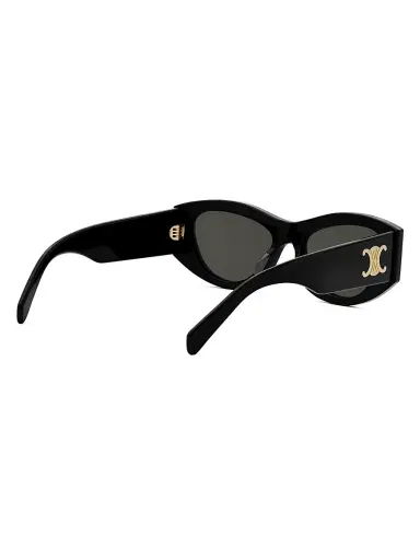 CELINE Women's Triomphe 55MM Geometric Sunglasses - Black Gold Grey | Thumbnail 6 CELINE Women's Triomphe 55MM Geometric Sunglasses - Black Gold Grey | Thumbnail 6