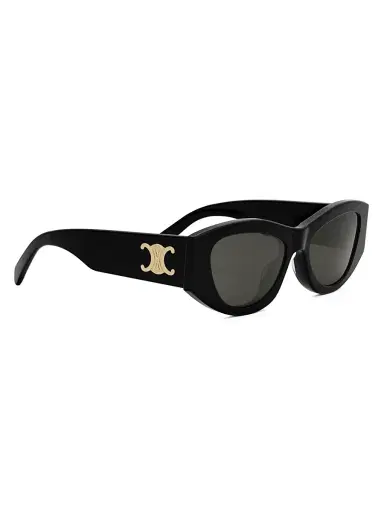 CELINE Women's Triomphe 55MM Geometric Sunglasses - Black Gold Grey | Thumbnail 8 CELINE Women's Triomphe 55MM Geometric Sunglasses - Black Gold Grey | Thumbnail 8