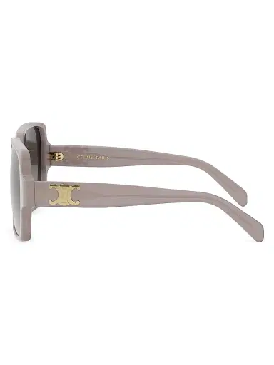 CELINE Women's Triomphe 60MM Square Sunglasses - Light Brown | Thumbnail 3 CELINE Women's Triomphe 60MM Square Sunglasses - Light Brown | Thumbnail 3