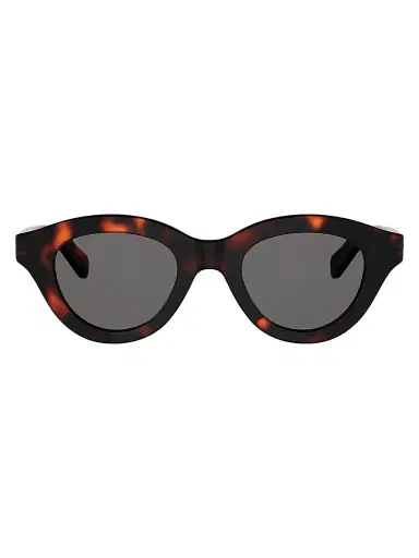CELINE Women's Triomphe Mini 47MM Oval Sunglasses - Dark Havana Smoke | Thumbnail 2 CELINE Women's Triomphe Mini 47MM Oval Sunglasses - Dark Havana Smoke | Thumbnail 2