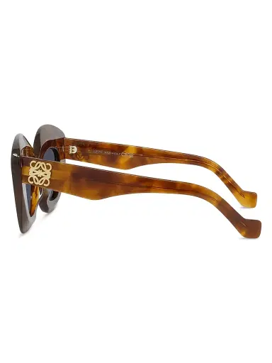 Loewe Women's Anagram 48MM Cat-Eye Sunglasses - Tortoise Havana Blue | Thumbnail 3 Loewe Women's Anagram 48MM Cat-Eye Sunglasses - Tortoise Havana Blue | Thumbnail 3