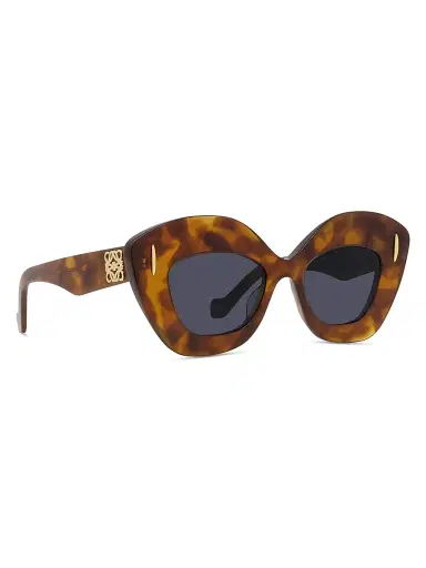 Loewe Women's Anagram 48MM Cat-Eye Sunglasses - Tortoise Havana Blue | Thumbnail 8 Loewe Women's Anagram 48MM Cat-Eye Sunglasses - Tortoise Havana Blue | Thumbnail 8