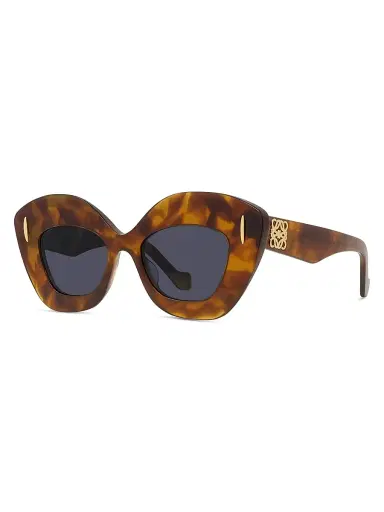 Loewe Women's Anagram 48MM Cat-Eye Sunglasses - Tortoise Havana Blue | Thumbnail 1 Loewe Women's Anagram 48MM Cat-Eye Sunglasses - Tortoise Havana Blue | Thumbnail 1