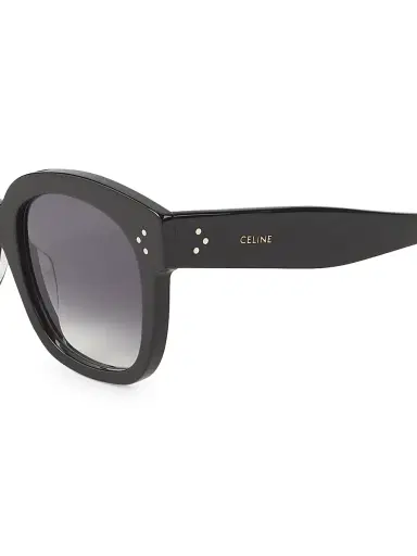 CELINE Women's 54MM Square Cat-Eye Sunglasses - Smoke Black | Thumbnail 3 CELINE Women's 54MM Square Cat-Eye Sunglasses - Smoke Black | Thumbnail 3