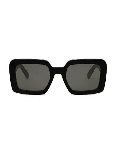 CELINE Women's Triomphe 56MM Square Sunglasses - Dark Grey Black | Thumbnail 2 CELINE Women's Triomphe 56MM Square Sunglasses - Dark Grey Black | Thumbnail 2