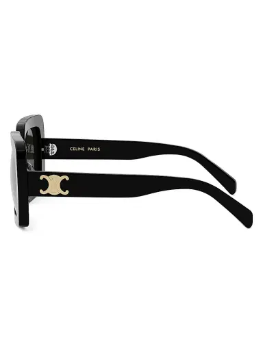 CELINE Women's Triomphe 56MM Square Sunglasses - Dark Grey Black | Thumbnail 3 CELINE Women's Triomphe 56MM Square Sunglasses - Dark Grey Black | Thumbnail 3