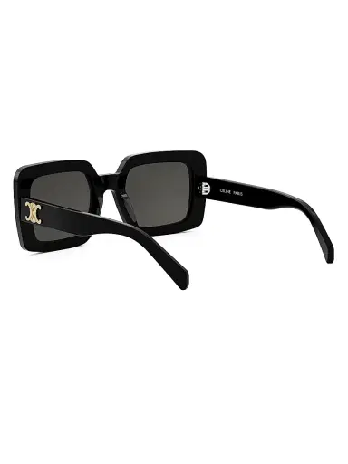 CELINE Women's Triomphe 56MM Square Sunglasses - Dark Grey Black | Thumbnail 4 CELINE Women's Triomphe 56MM Square Sunglasses - Dark Grey Black | Thumbnail 4