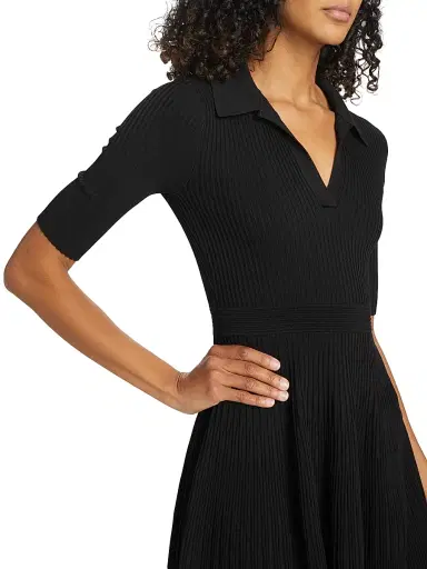 Simkhai Women's Patricia Ribbed Polo Minidress | Thumbnail 6 Simkhai Women's Patricia Ribbed Polo Minidress | Thumbnail 6