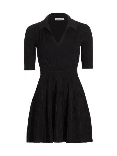 Simkhai Women's Patricia Ribbed Polo Minidress | Thumbnail 1 Simkhai Women's Patricia Ribbed Polo Minidress | Thumbnail 1