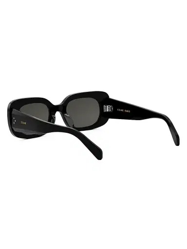 CELINE Women's Bold 3 Dots 51MM Rectangular Sunglasses - Black Smoke | Thumbnail 4 CELINE Women's Bold 3 Dots 51MM Rectangular Sunglasses - Black Smoke | Thumbnail 4