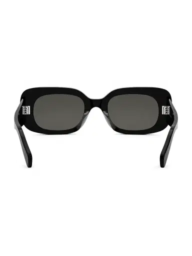 CELINE Women's Bold 3 Dots 51MM Rectangular Sunglasses - Black Smoke | Thumbnail 5 CELINE Women's Bold 3 Dots 51MM Rectangular Sunglasses - Black Smoke | Thumbnail 5