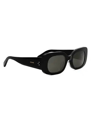 CELINE Women's Bold 3 Dots 51MM Rectangular Sunglasses - Black Smoke | Thumbnail 8 CELINE Women's Bold 3 Dots 51MM Rectangular Sunglasses - Black Smoke | Thumbnail 8