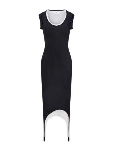 Alaïa Layered Stretch-knit Midi Dress | Thumbnail 1 Alaïa Layered Stretch-knit Midi Dress | Thumbnail 1