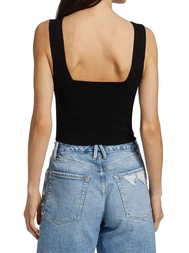 A.L.C. Women's Jordana Knit Crop Top - Black | Thumbnail 5 A.L.C. Women's Jordana Knit Crop Top - Black | Thumbnail 5