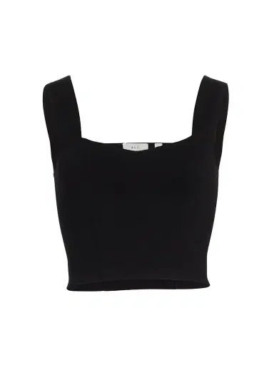 A.L.C. Women's Jordana Knit Crop Top - Black | Thumbnail 1 A.L.C. Women's Jordana Knit Crop Top - Black | Thumbnail 1